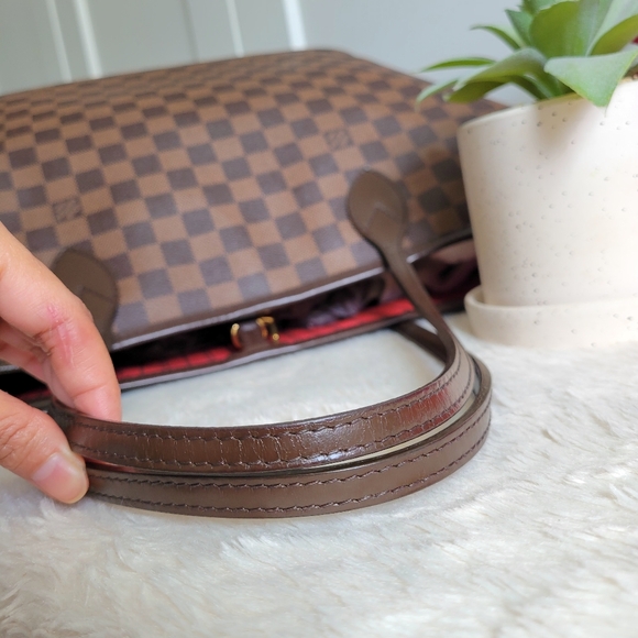 💕CLASSIC Tote Bag Louis Vuitton Neverfull GM Damier Ebene - Picture 4 of 16